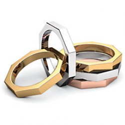 Octagon wedding band hotsell